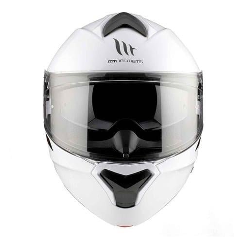 MT Genesis FU935SV Solid A0 Beyaz Çene Açılır Motosiklet Kaskı
