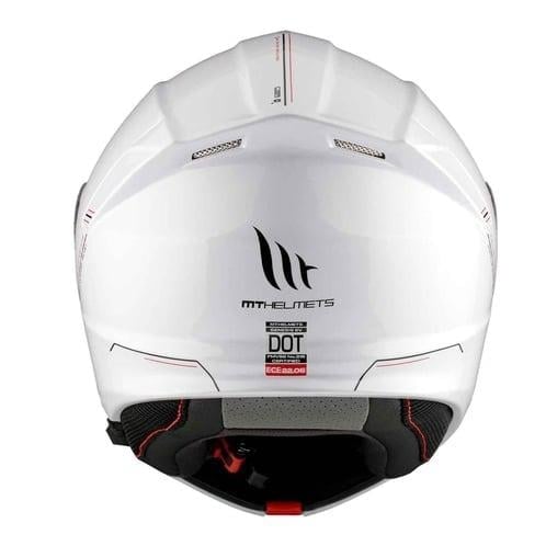 MT Genesis FU935SV Solid A0 Beyaz Çene Açılır Motosiklet Kaskı