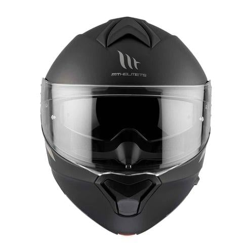 MT Genesis FU935SV Solid A0 Mat Siyah Çene Açılır Motosiklet Kaskı