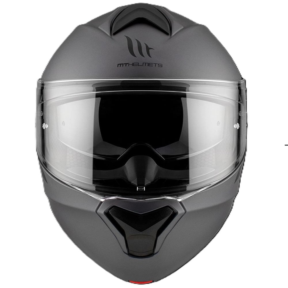 MT Genesis FU935SV Solid A2 Matt Titanium Çene Açılır Motosiklet Kaskı