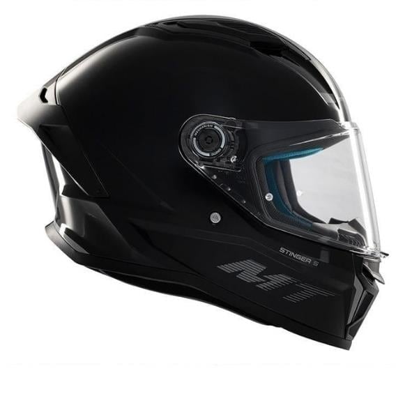 MT Stinger 2 FF126 Solid A1 Parlak Siyah Full Face Motosiklet Kaskı