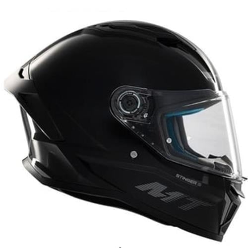MT Stinger 2 FF126 Solid A1 Parlak Siyah Full Face Motosiklet Kaskı