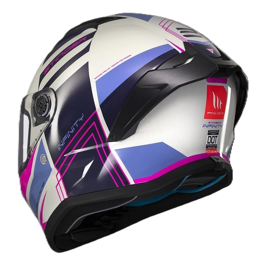 MT Stinger 2 FF126 Tron C8 Gloss Full Face Motosiklet Kaskı