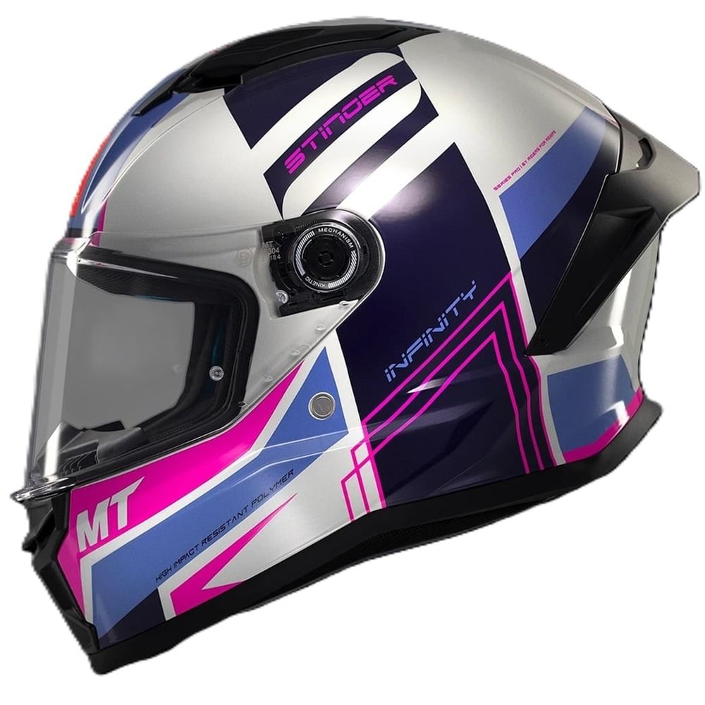 MT Stinger 2 FF126 Tron C8 Gloss Full Face Motosiklet Kaskı