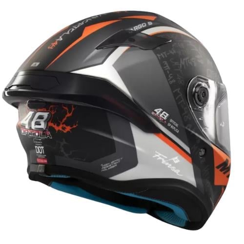MT Targo S FF106B B4 Ivan Ortola Matt Full Face Motosiklet Kaskı
