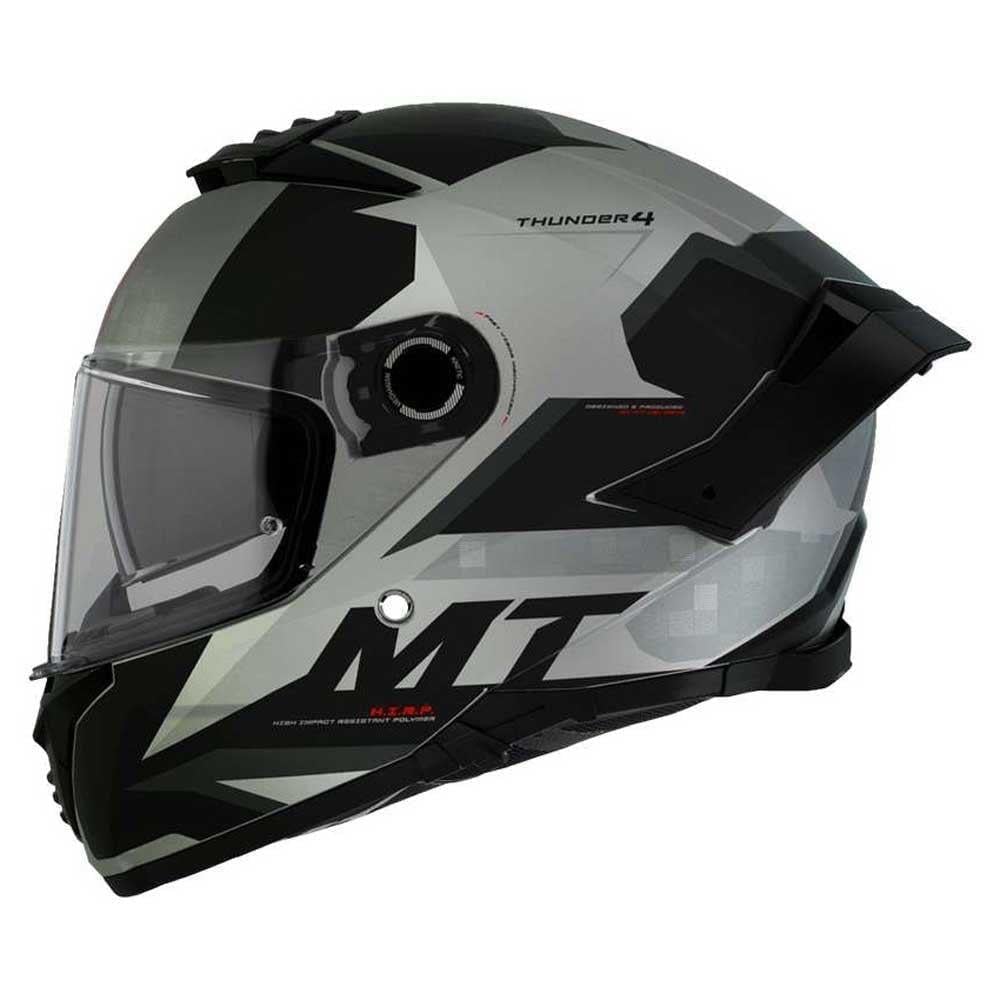 MT Thunder 4 SV FF118SV Exeo C2 Gloss Pearl Titanium Full Face Motosiklet Kaskı