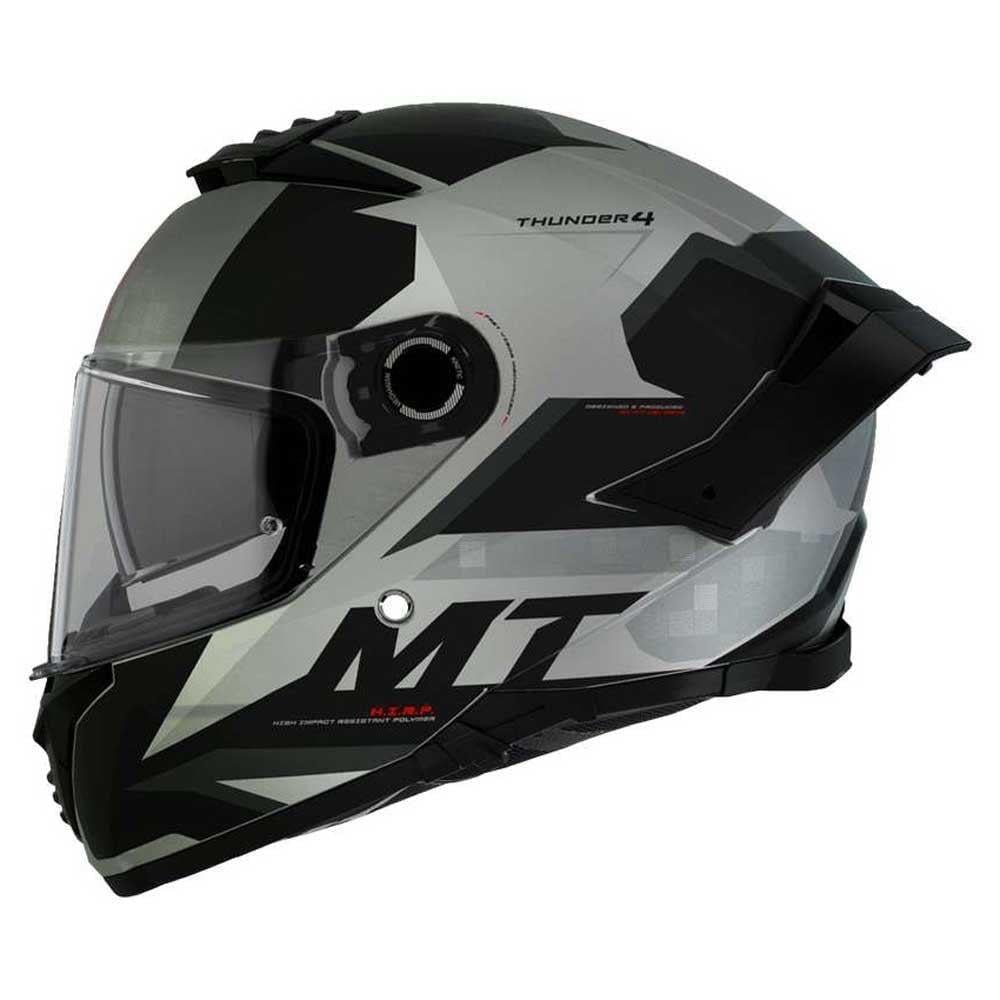 MT Thunder 4 SV FF118SV Exeo C2 Gloss Pearl Titanium Full Face Motosiklet Kaskı