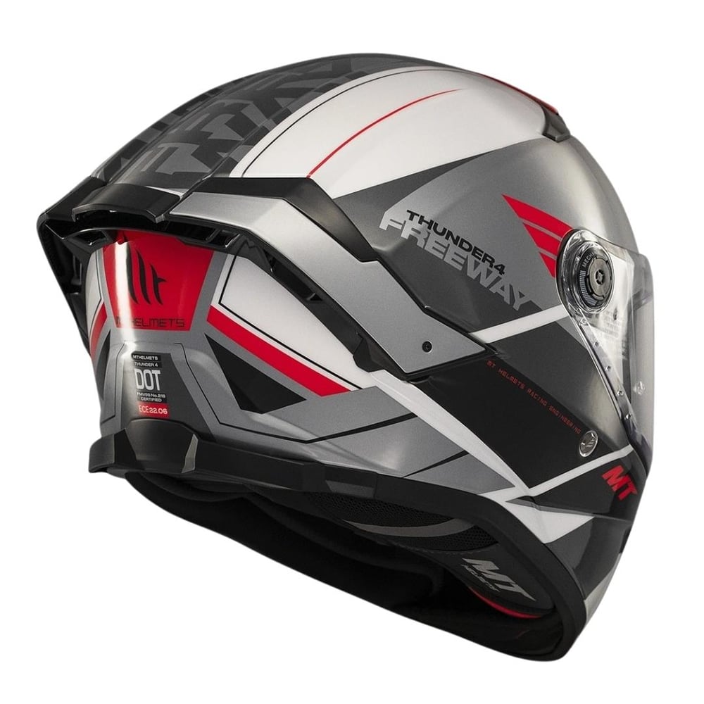 MT Thunder 4 SV FF118SV Freeway A5 Gloss Full Face Motosiklet Kaskı