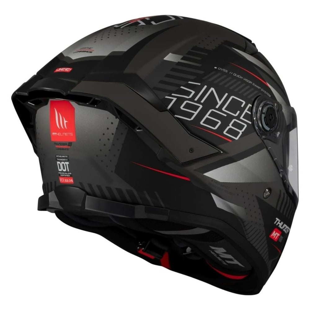 MT Thunder 4 SV FF118SV Luminence D1 Matt Full Face Motosiklet Kaskı