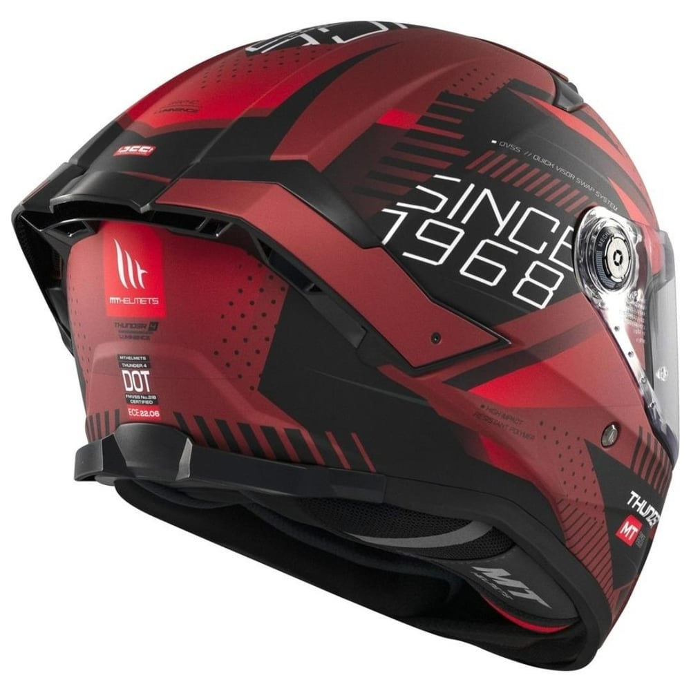 MT Thunder 4 SV FF118SV Luminence D5 Matt Full Face Motosiklet Kaskı