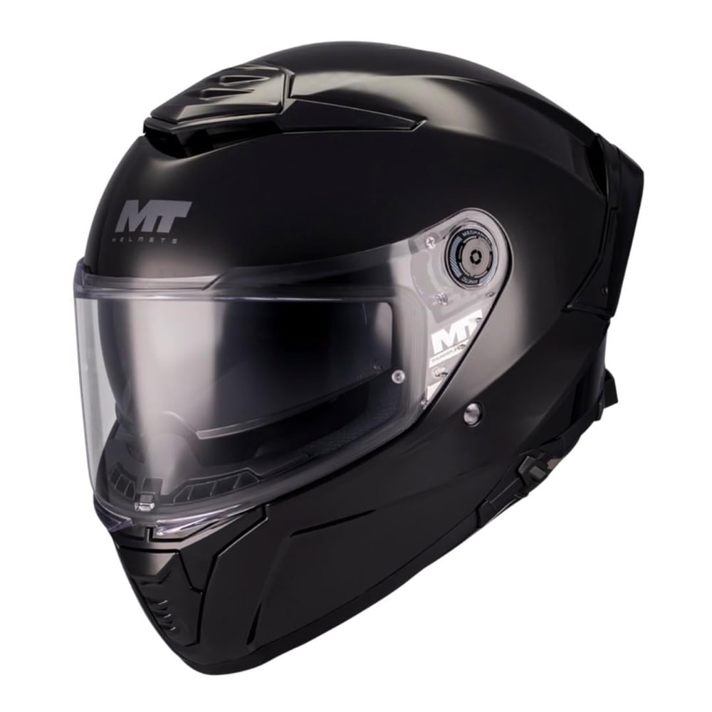 MT Thunder 4 SV FF118SV Pure A1 Parlak Siyah Full Face Motosiklet Kaskı