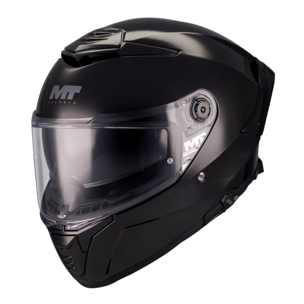 MT Thunder 4 SV FF118SV Pure A1 Parlak Siyah Full Face Motosiklet Kaskı