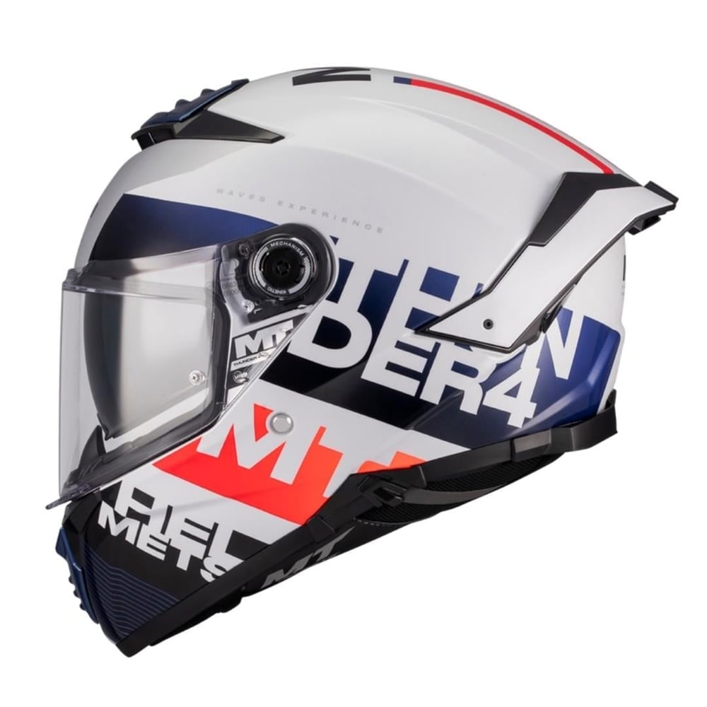MT Thunder 4 SV FF118SV Wawes A17 Parlak Full Face Motosiklet Kaskı