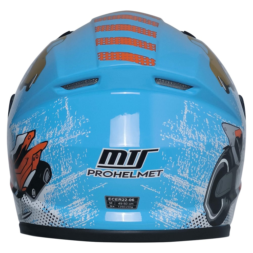 MTS M-201 Full Face Motosiklet Çocuk Kaskı M2 Blue