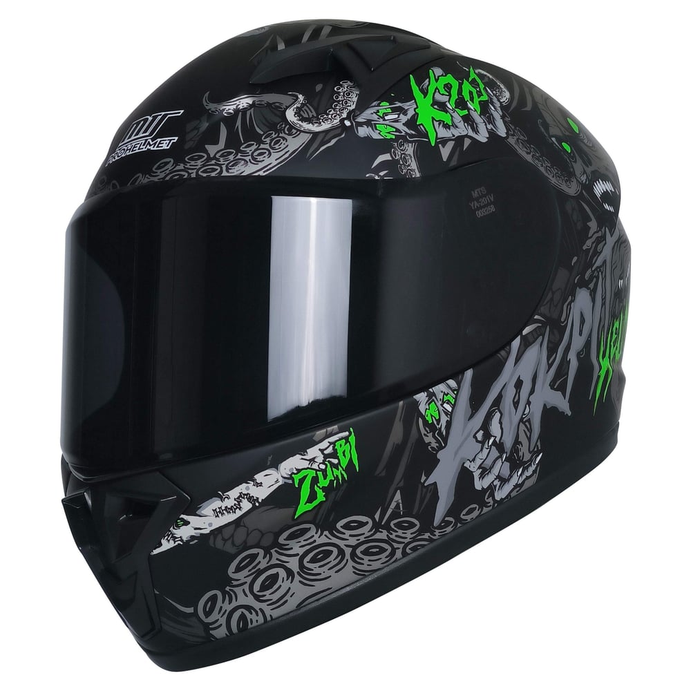 MTS M-201 Full Face Motosiklet Çocuk Kaskı M1 Black