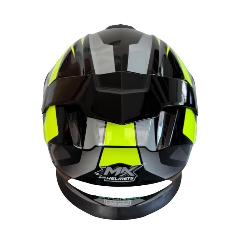 MX 962 Çene Açılır Motosiklet Kaskı MX1 Siyah Yeşil