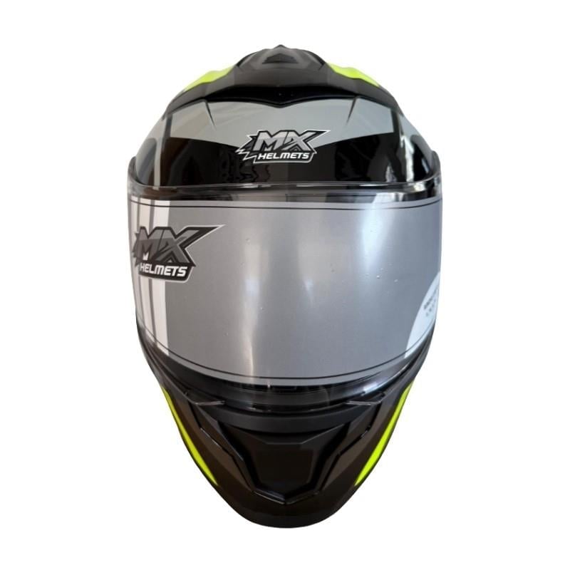 MX 962 Çene Açılır Motosiklet Kaskı MX1 Siyah Yeşil