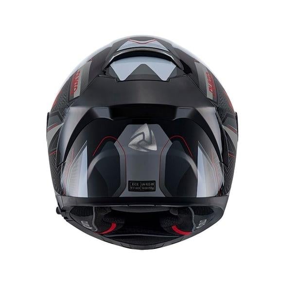 Nukro 853 Flash Red Black Full Face Motosiklet Kaskı