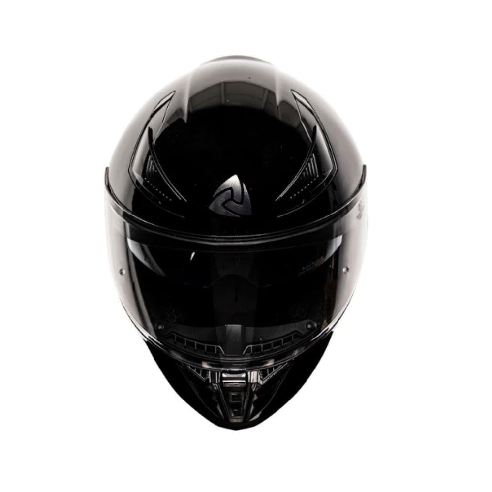 Nukro 853 Solid Gloss Black Full Face Motosiklet Kaskı