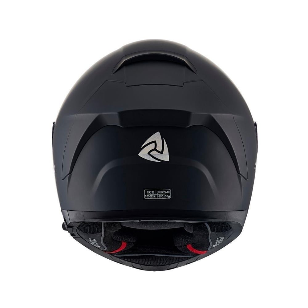 Nukro 853 Solid Matt Black Full Face Motosiklet Kaskı
