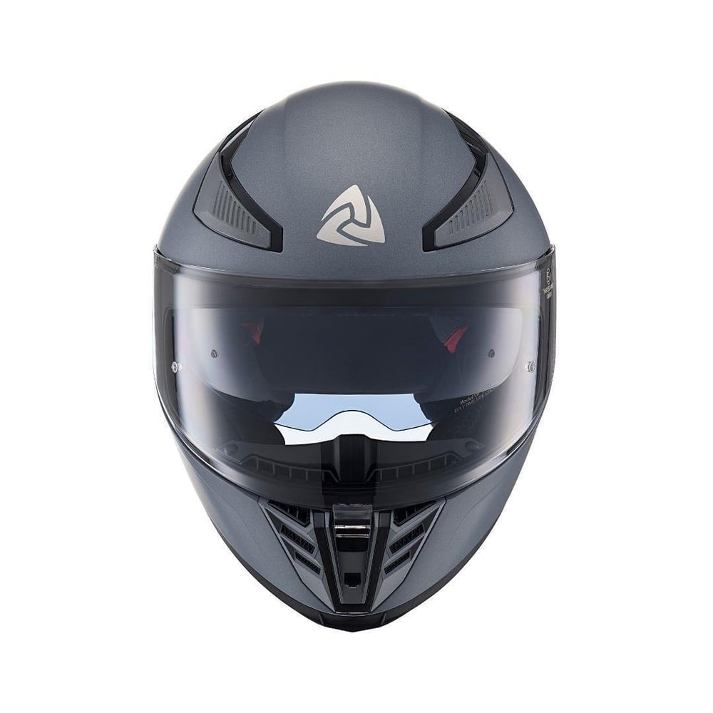 Nukro 853 Solid Matt Silver Full Face Motosiklet Kaskı