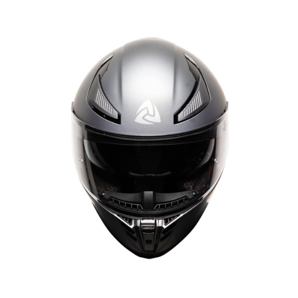 Nukro 853 Solid Matt Silver Full Face Motosiklet Kaskı