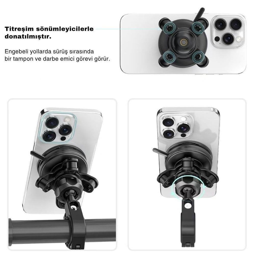 Nukrotech Fastfix FX2-154 Titreşim Modüllü Telefon Tutucu
