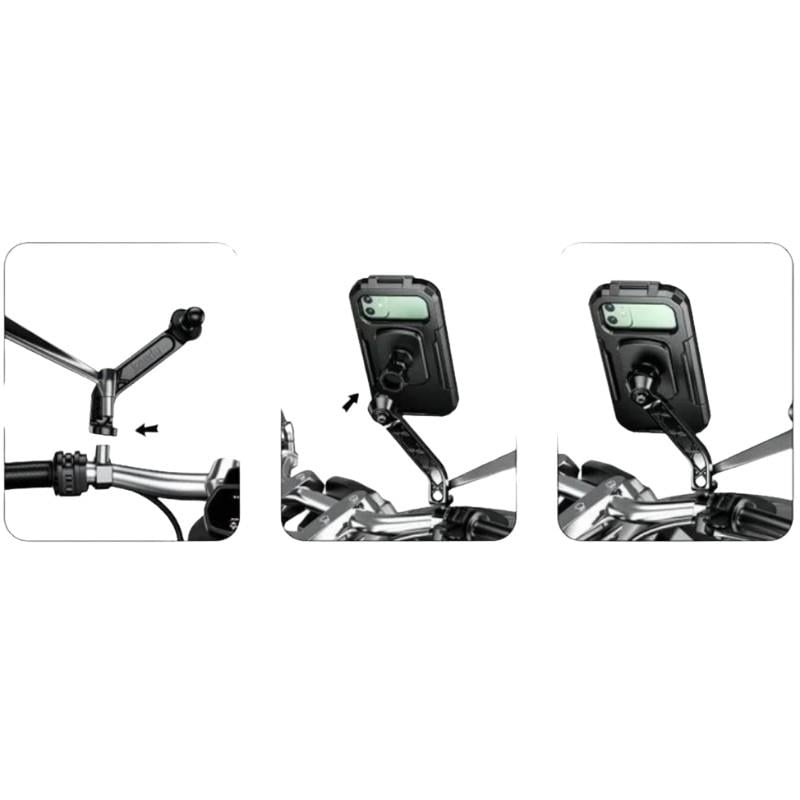 Nukrotech M18-53 Telefon Tutucu Su Geçirmez Ayna Bağlantılı