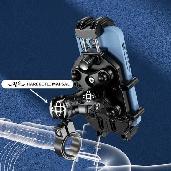 Nukrotech M26 Titreşim Modüllü Telefon Tutucu Gidon Ve Ayna Bağlantılı