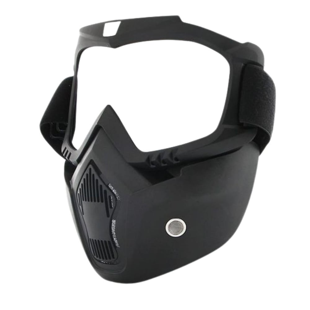 Prosev Motosiklet Kask Maskesi ve Gözlüğü MKM Gümüş