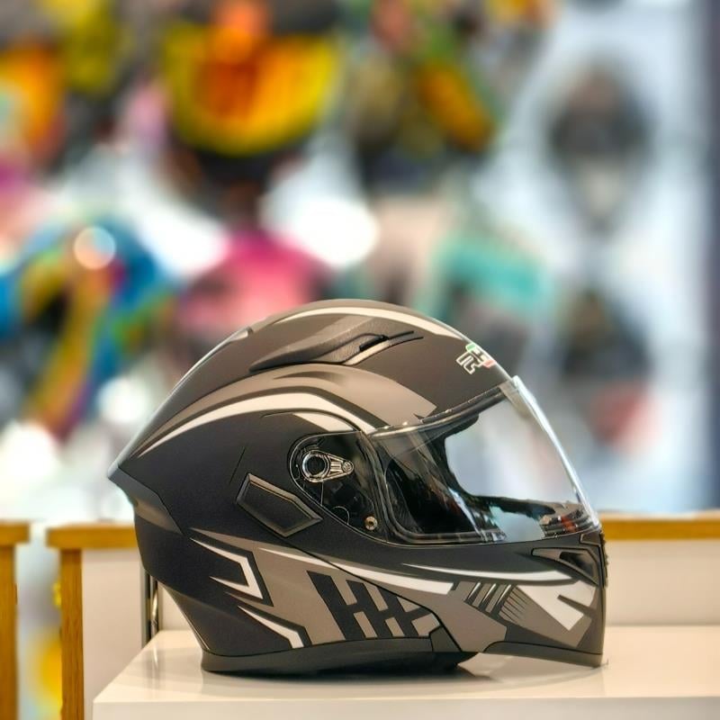 RHKC 902 Çene Açılır Vizörlü Kask Mat Siyah/Gri