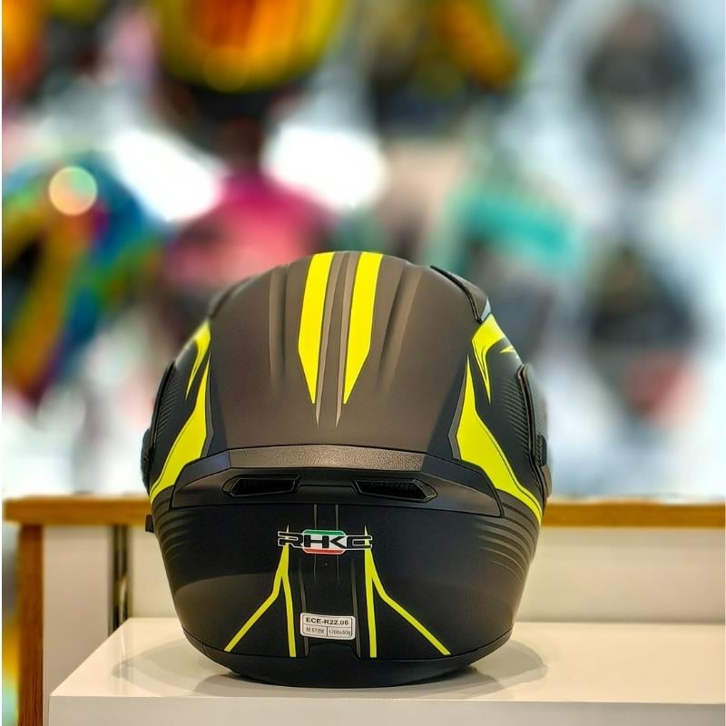 RHKC 902 Çene Açılır Vizörlü Kask Siyah/Sarı