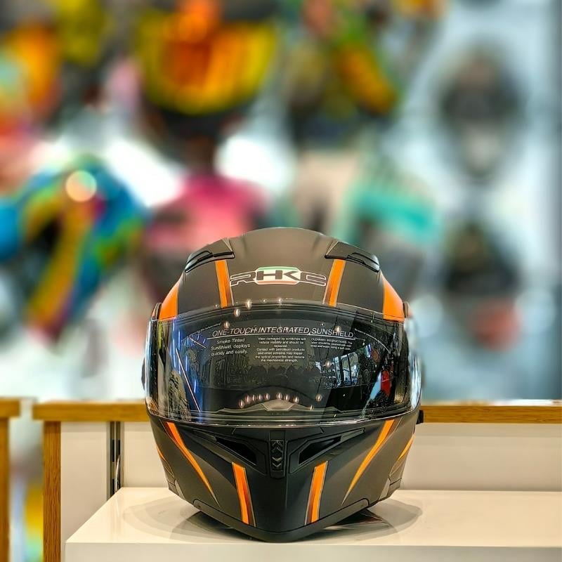 RHKC 902 Çene Açılır Vizörlü Kask Siyah/Kırmızı