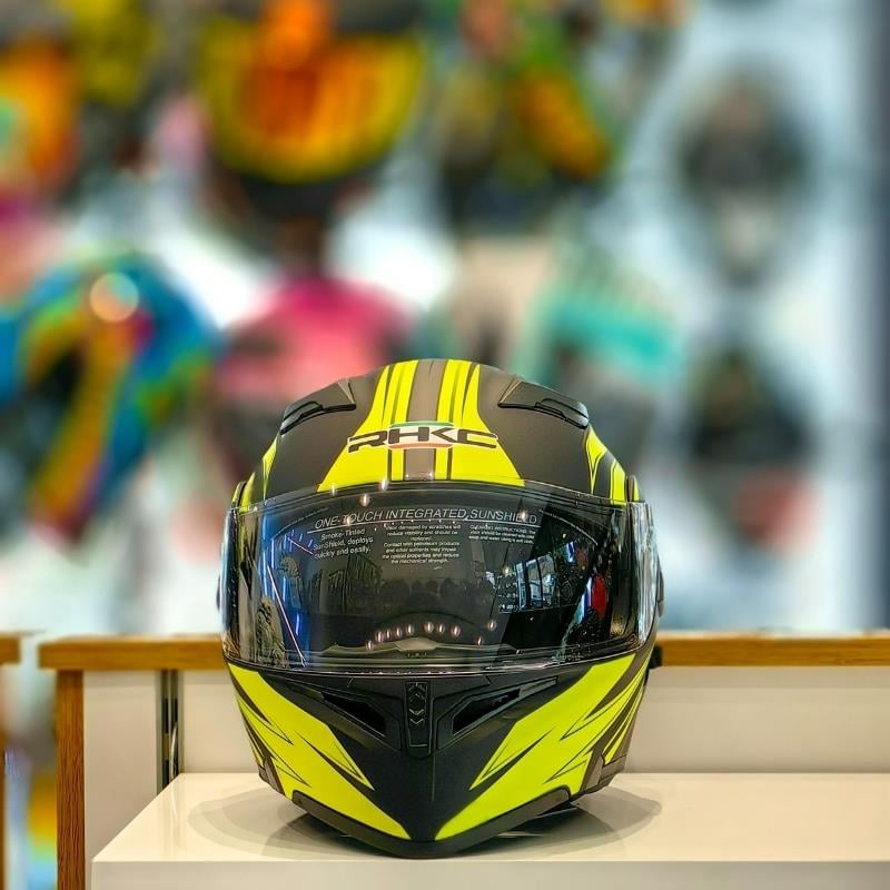 RHKC 902 Çene Açılır Vizörlü Kask Siyah/Sarı