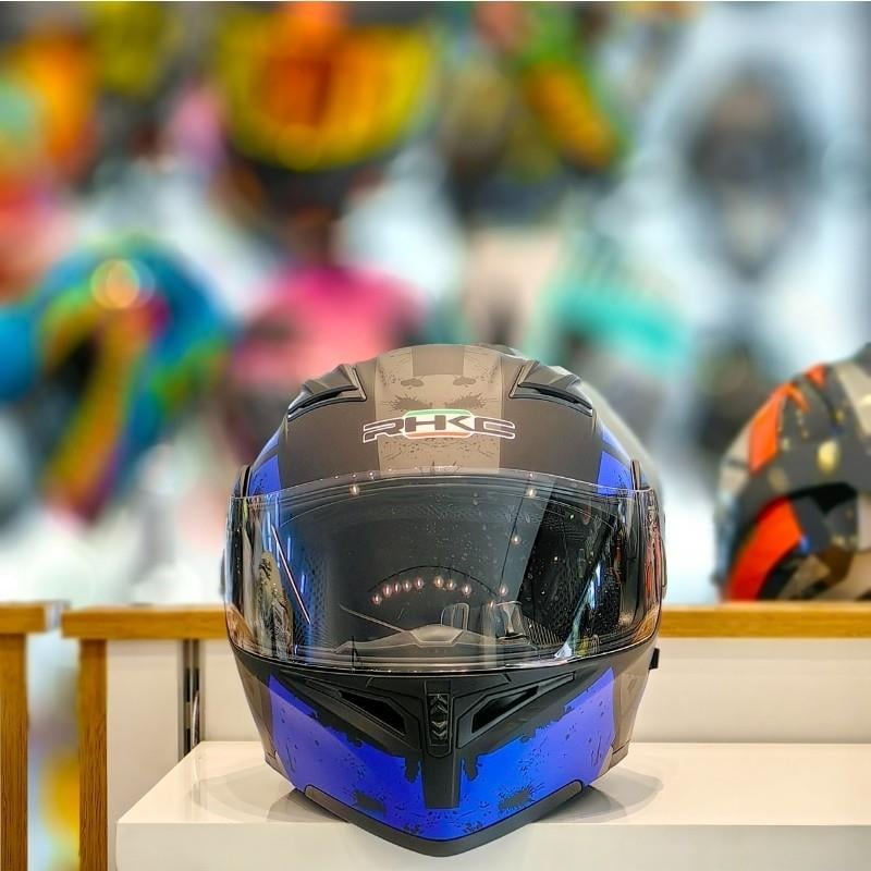 RHKC 902 Çene Açılır Vizörlü Kask Siyah Mavi