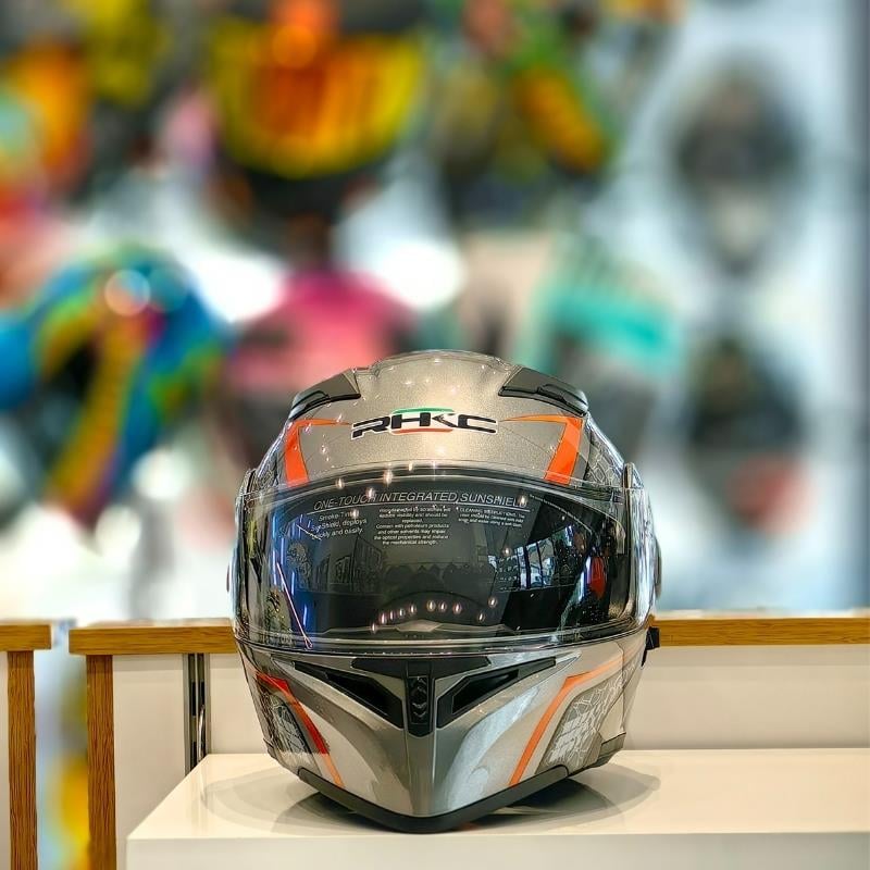 RHKC 902 Çene Açılır Vizörlü Kask Titanyum Gri