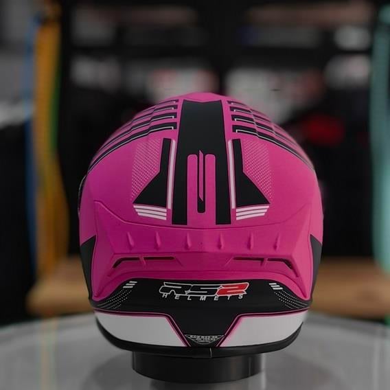 RS2 DP815 Full Face Motosiklet Kaskı S1 Pembe/Siyah