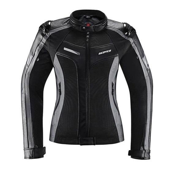 Scoyco JK152W 4 Mevsim Kadın Motosiklet Montu Gri
