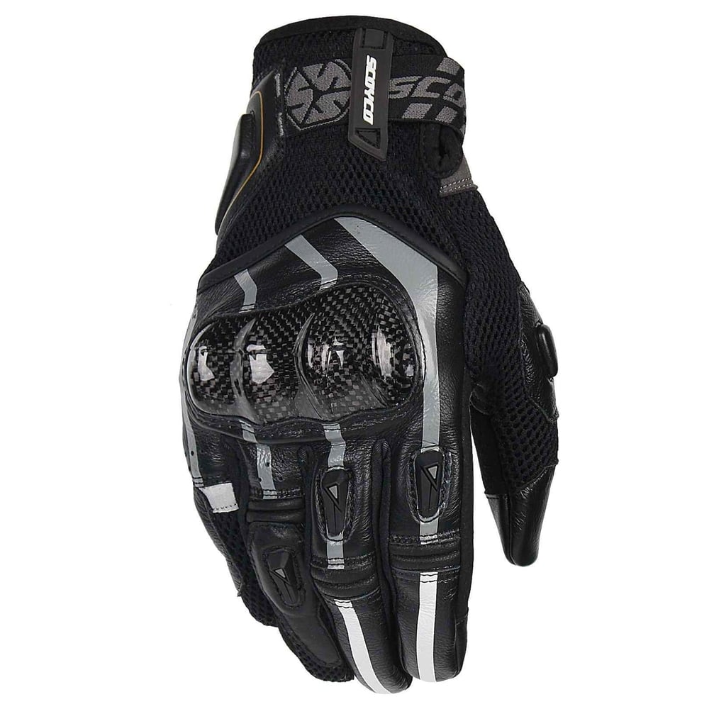 Scoyco MC109 Karbonfiber Korumalı Yazlık Motosiklet Eldiveni Siyah