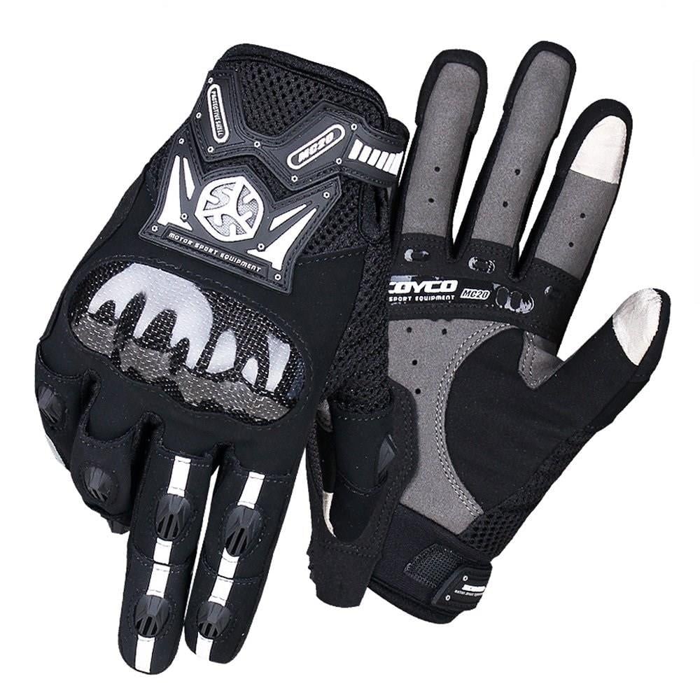 Scoyco MC20 Carbon Fiber Yazlık Motosiklet Eldiveni Siyah