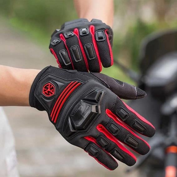 Scoyco MC24 Yazlık Korumalı Motosiklet Eldiveni Kırmızı