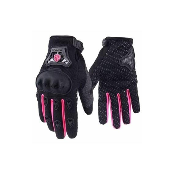 Scoyco MC29W  Yazlık Korumalı Kadın Motosiklet Eldiveni Siyah/Pembe