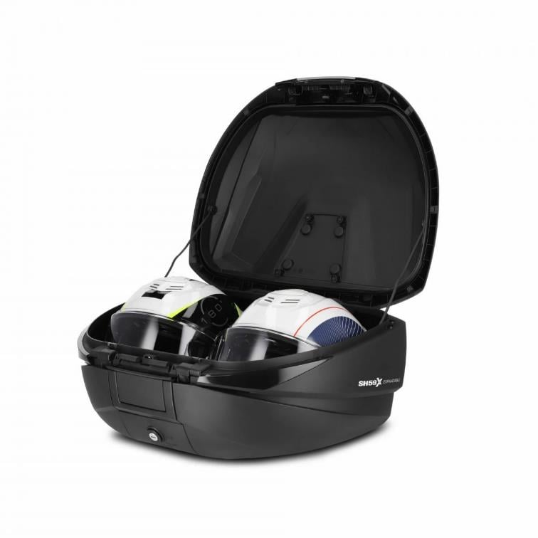 Shad SH-59X Premium Aluminyum Arka Çanta Karbon Siyah