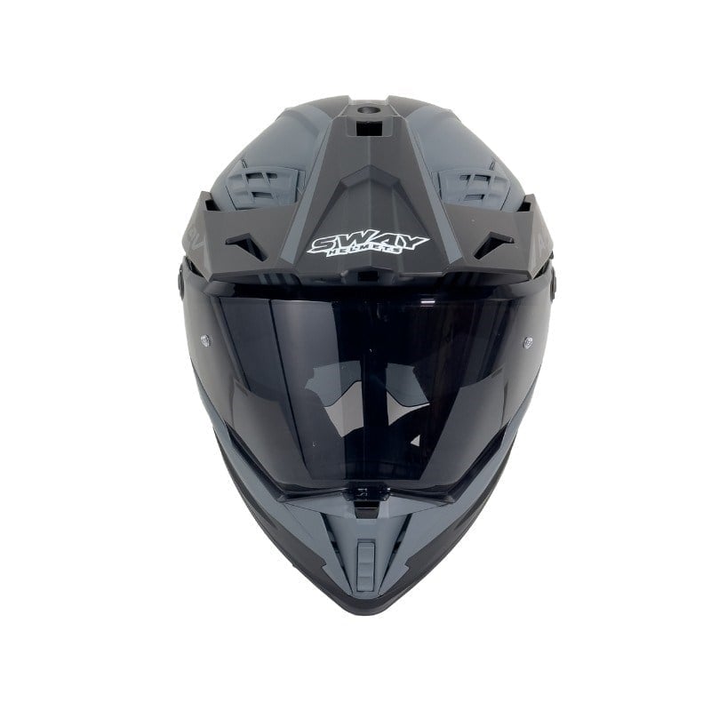 SWAY X65 AERO Grey Adventure Full Face Motosiklet Kaskı