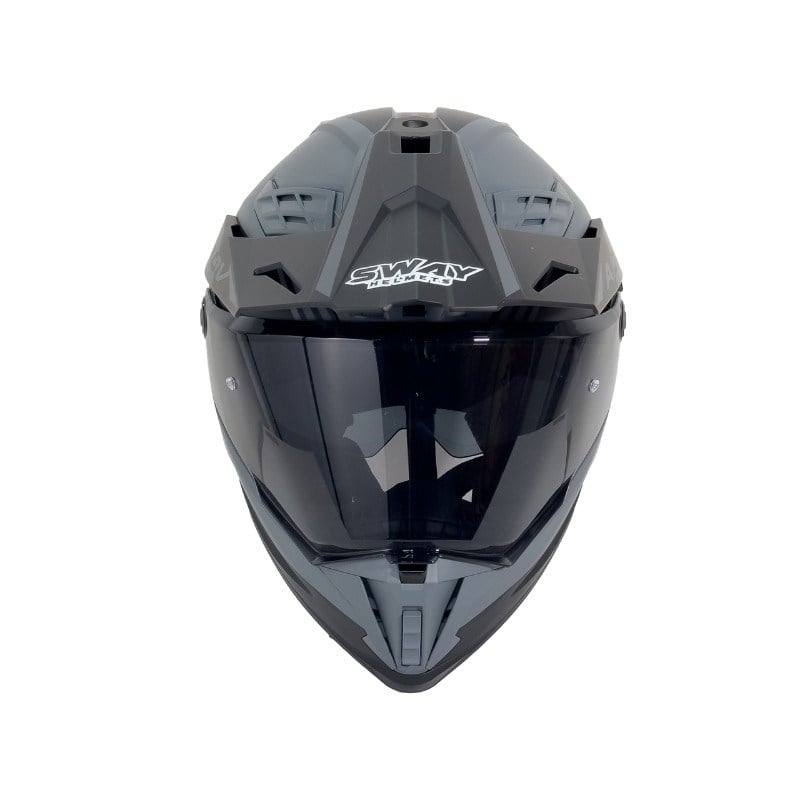 SWAY X65 AERO Grey Adventure Full Face Motosiklet Kaskı