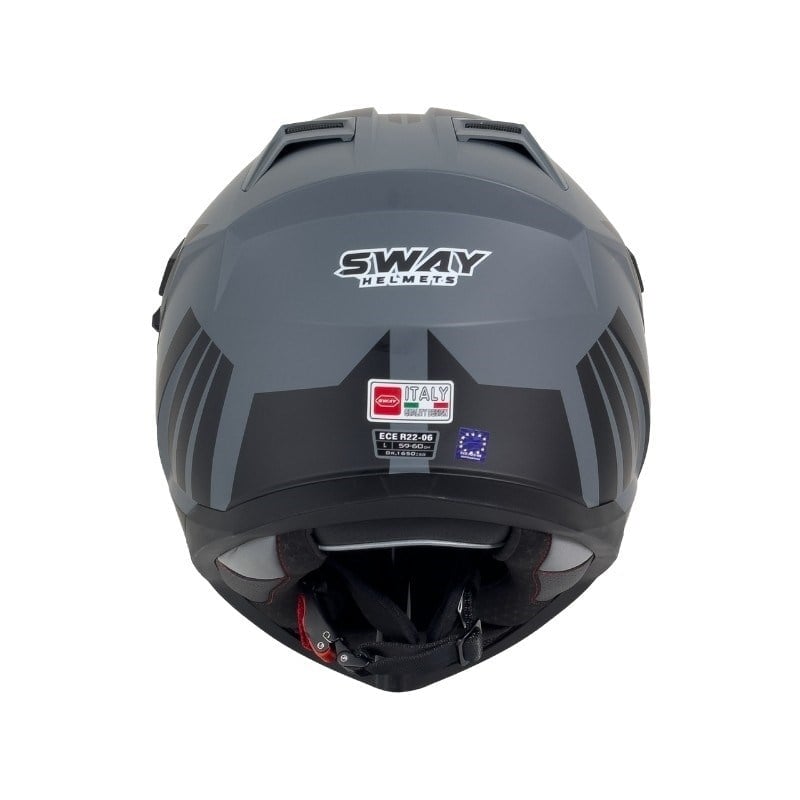 SWAY X65 AERO Grey Adventure Full Face Motosiklet Kaskı