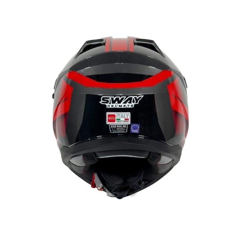 SWAY X65 AERO Red Adventure Full Face Motosiklet Kaskı