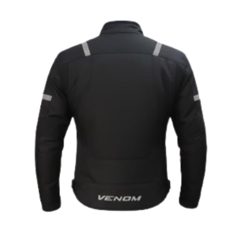 Venom Air Racing 4 Mevsim Motosiklet Montu Siyah