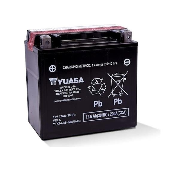 Yuasa YTX14-BS 12V6AH Bakımsız Motosiklet Aküsü