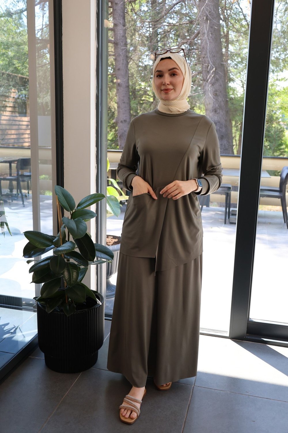 Lina Etek Takım - Haki